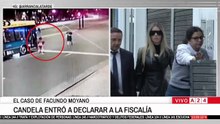 Candela Arizaga llegó a la Fiscalía para ampliar su declaración en la causa contra Facundo Moyano
