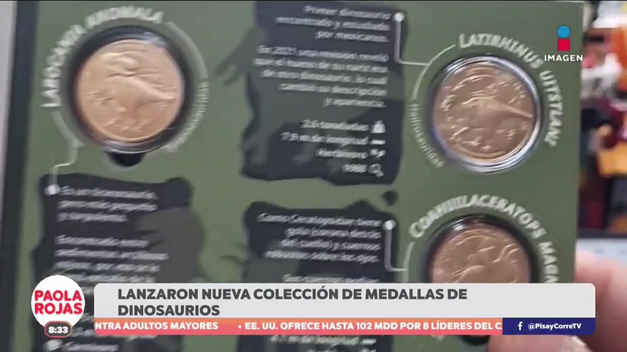 Casa de Moneda lanza medallas de dinosaurios mexicanos | De Pisa y Corre con Paola Rojas