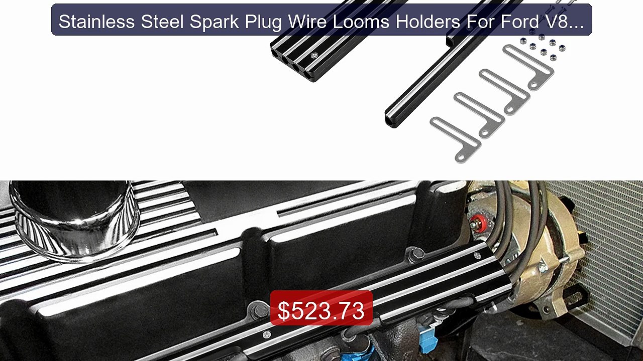Stainless Steel Spark Plug Wire Looms Holders F...