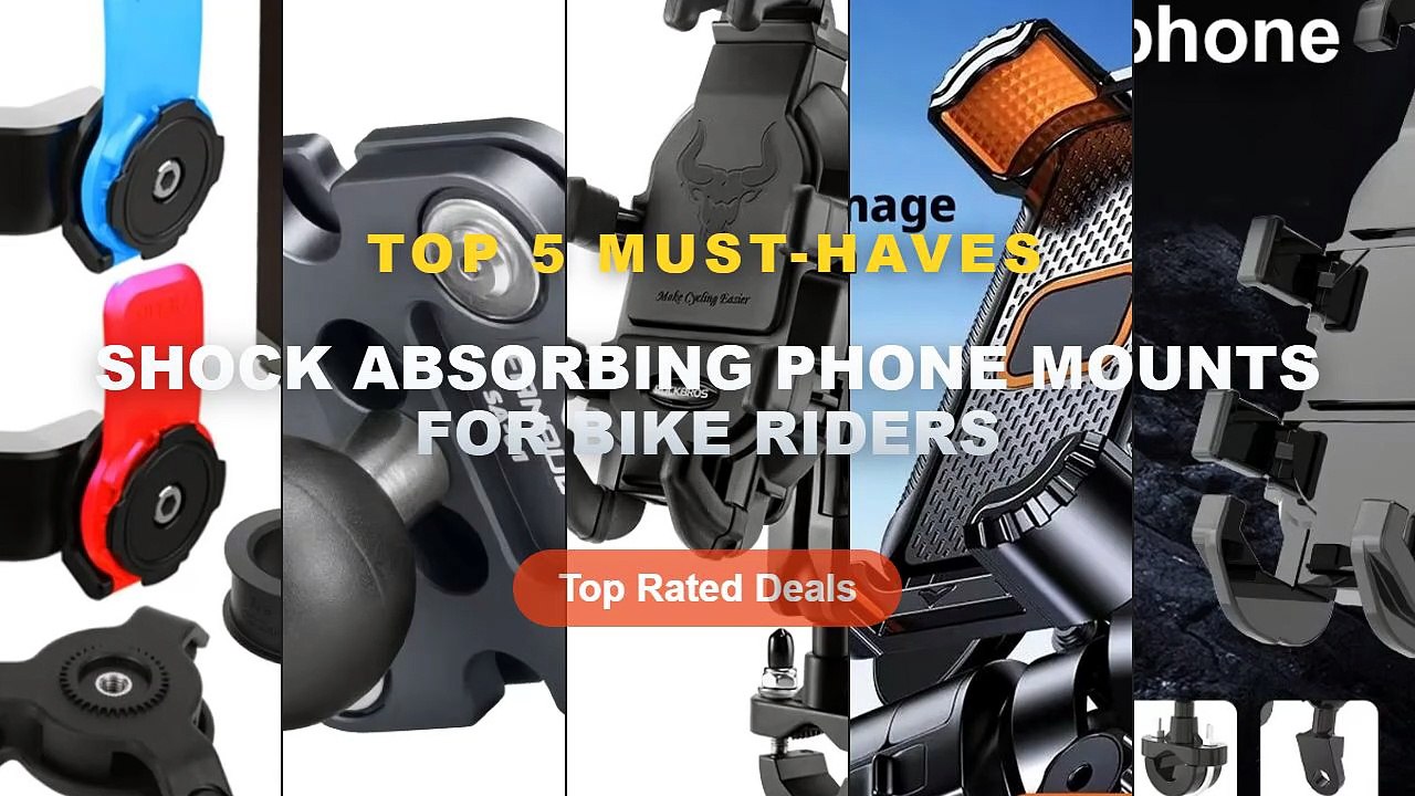 Amazing Shock Absorbing Phone Mounts For Bike R...