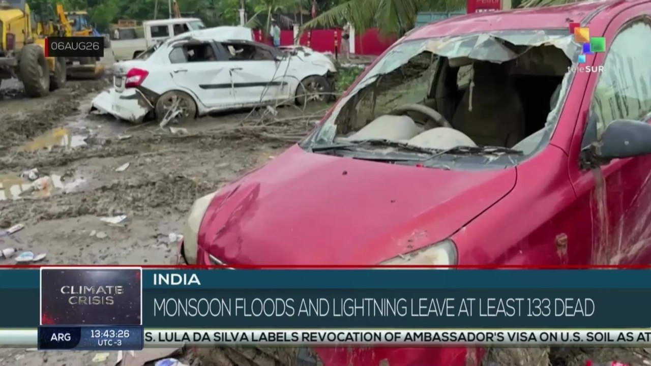 India, monsoon floods and lightning leave at least 133 dead