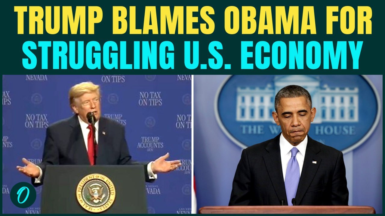 "Inherited a Mess": Trump BLAMES Obama for U.S. Economic Troubles in Fiery Attack