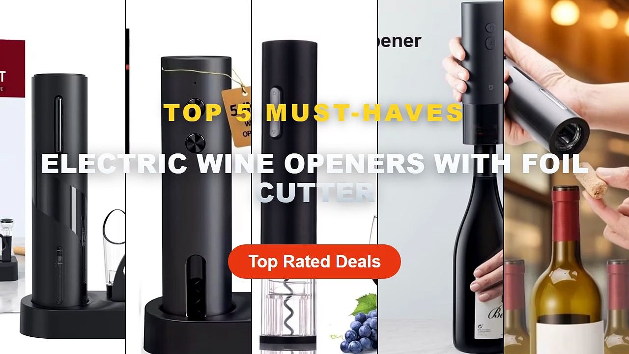 Best Electric Wine Openers With Foil Cutter on AliExpress | Review - Electric Bottle Opener for Red Wine Foil Cutter Aut...