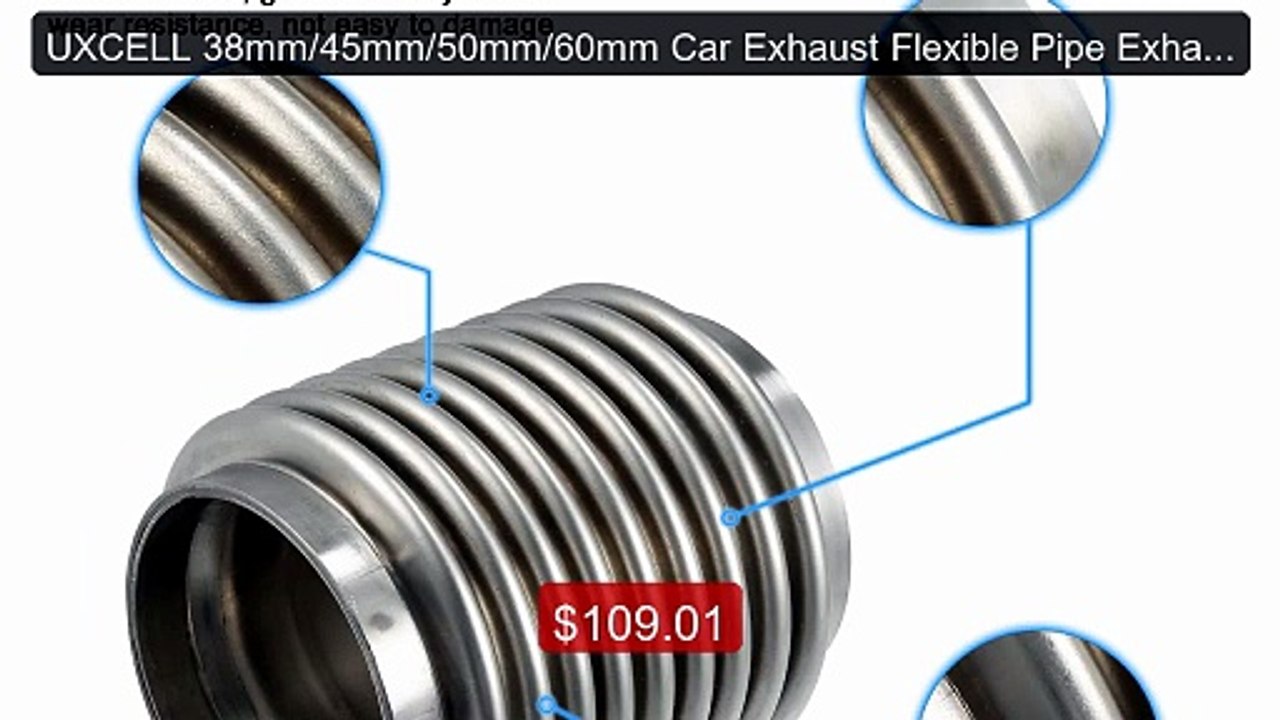UXCELL 38mm/45mm/50mm/60mm Car Exhaust Flexible Pipe Exhaust F... -- Hot Deal 2026 | Limited Offer!