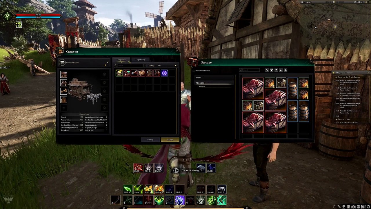 Ashes of Creation - Karawanen-Gameplay