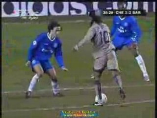 Ronaldinho chelsea barcelona super gol