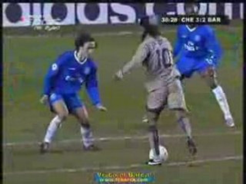 Ronaldinho chelsea barcelona super gol