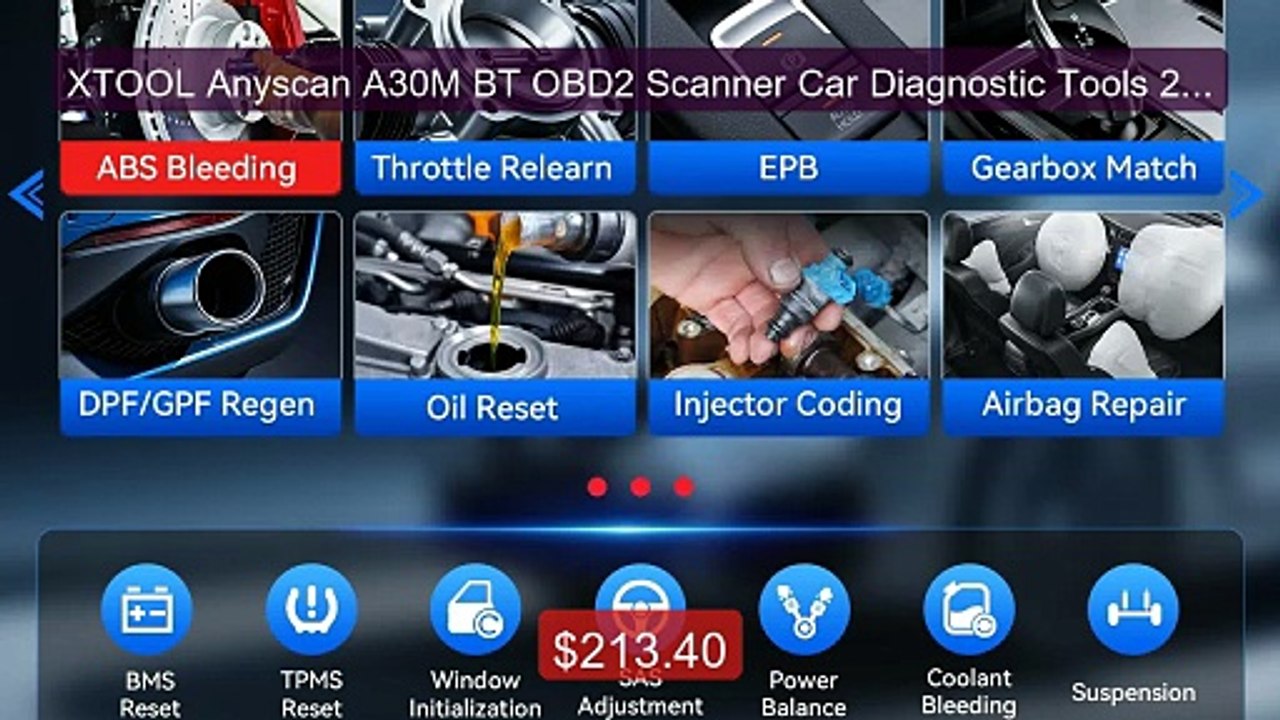 XTOOL Anyscan A30M BT OBD2 Scanner Car Diagnost...