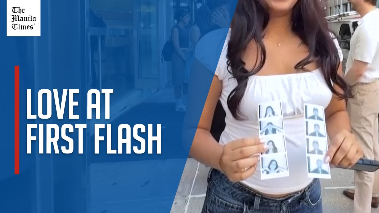 Love at first flash? New York singles try their luck at matchmaking photo booth