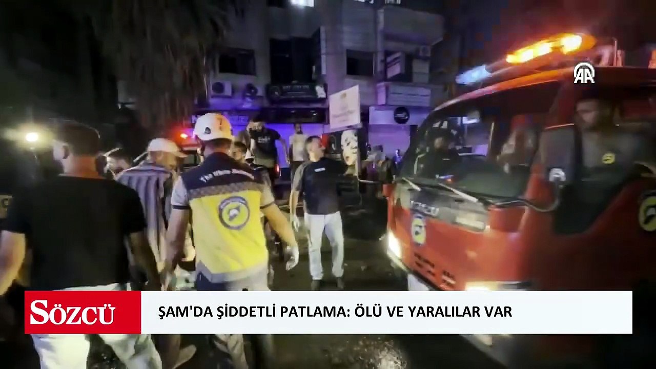 Şam'da şiddetli patlama: Ölü ve yaralılar var!