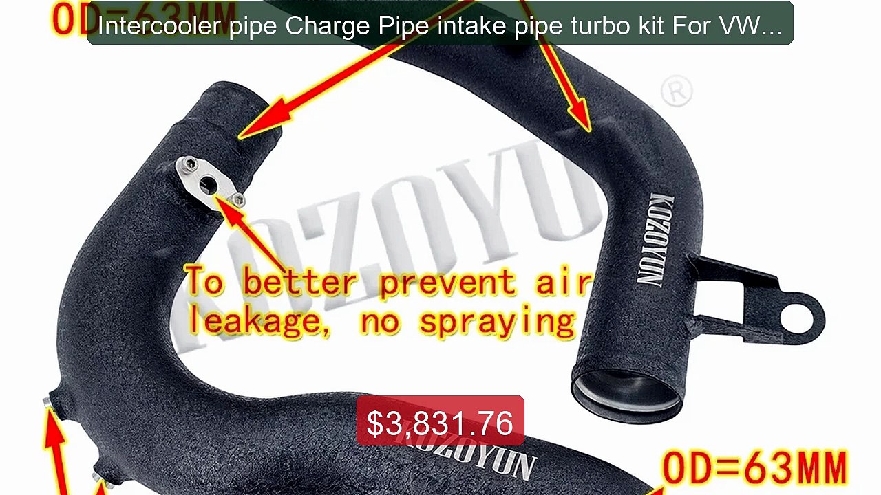 Intercooler pipe Charge Pipe intake pipe turbo...