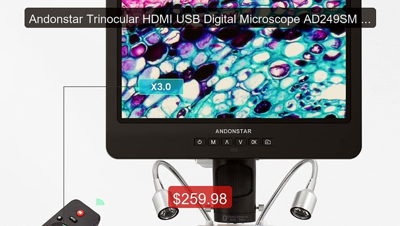 Andonstar Trinocular HDMI USB Digital Microscope AD249SM 2000... -- Amazing Value 2026 | Must Have!