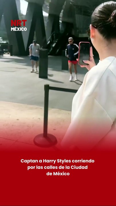 Captan a Harry Styles corriendo por las calles de la Ciudad de México