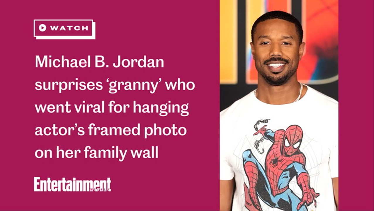 Michael B. Jordan surprises ‘granny’ who went viral for hanging actor’s framed photo on her family wall