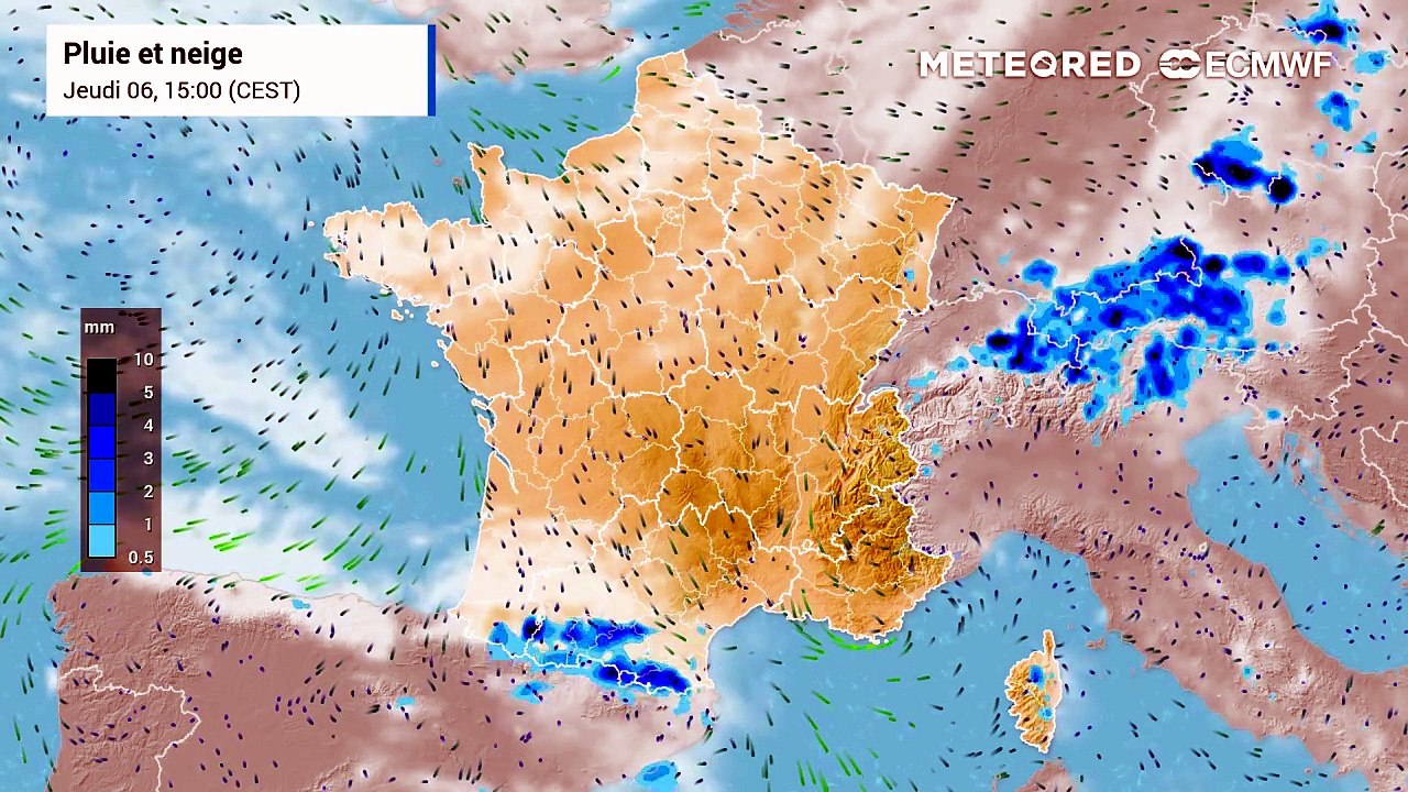 Risque d’orages ce week-end en France : les régions concernées selon le modèle européen