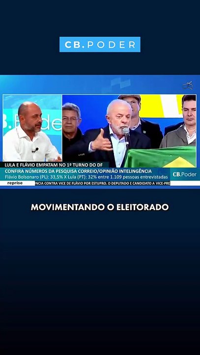 Correio/Opinião: apesar de empate de Lula com Flávio no DF, PT tem alta rejeição