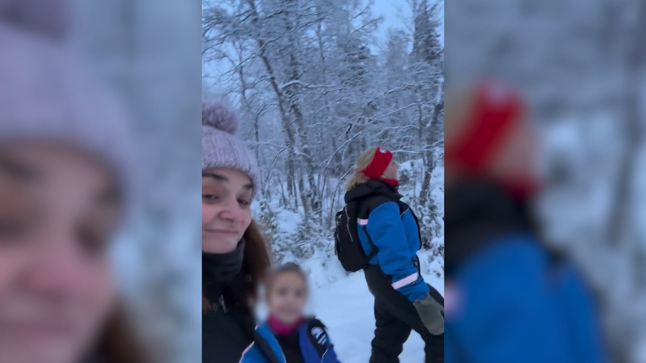 El viaje de ensueño de Toñi Moreno con su pequeña, Lola: madre e hija visitan a Papá Noel en Laponia