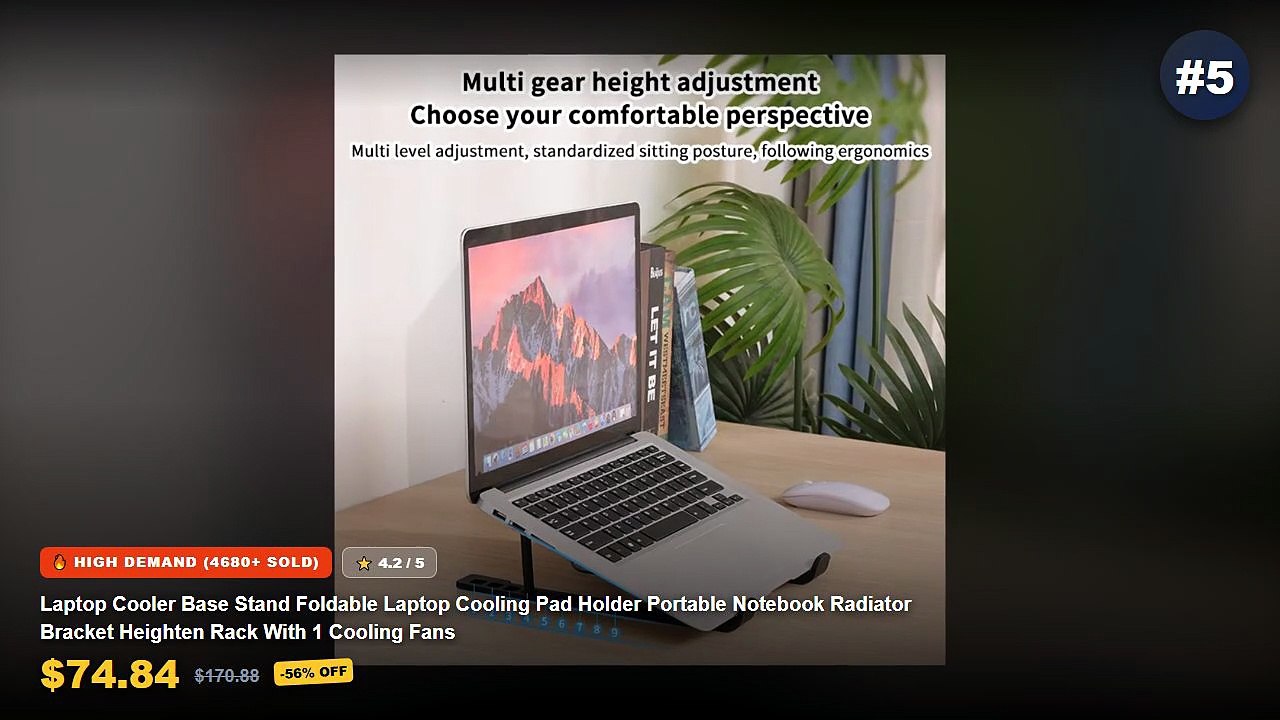 Don't Buy Adjustable Laptop Stands With Cooling Vents Before Watching This! - Adjustable Aluminum Laptop Stand 6 Level H...