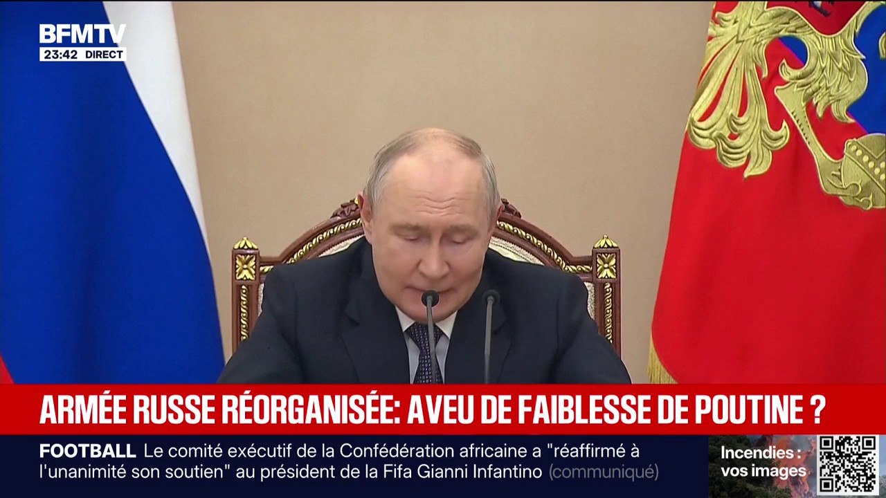 Guerre en Ukraine: "Nous avons décidé de créer une nouvelle branche des forces armées", déclare Vladimir Poutine