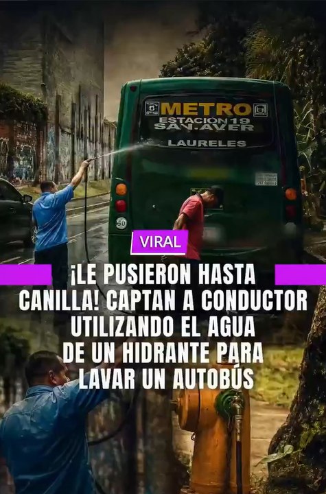 Un ciudadano denunció que el conductor de un microbús de servicio público habría utilizado el agua de un hidrante para lavar el vehículo en la carrera 68 con calle 45-30, en el barrio Laureles, Medellín.