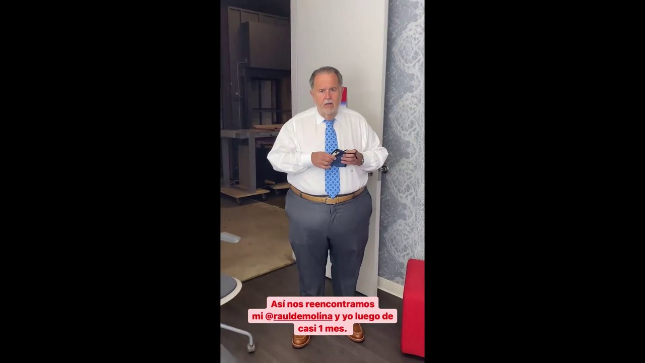 Raúl de Molina, impactado en su reencuentro con...