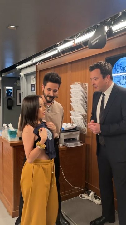 Camilo y Evaluna le juegan broma a Jimmy Fallon