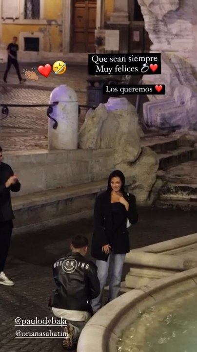 Oriana Sabatini y Paulo Dybala se comprometen