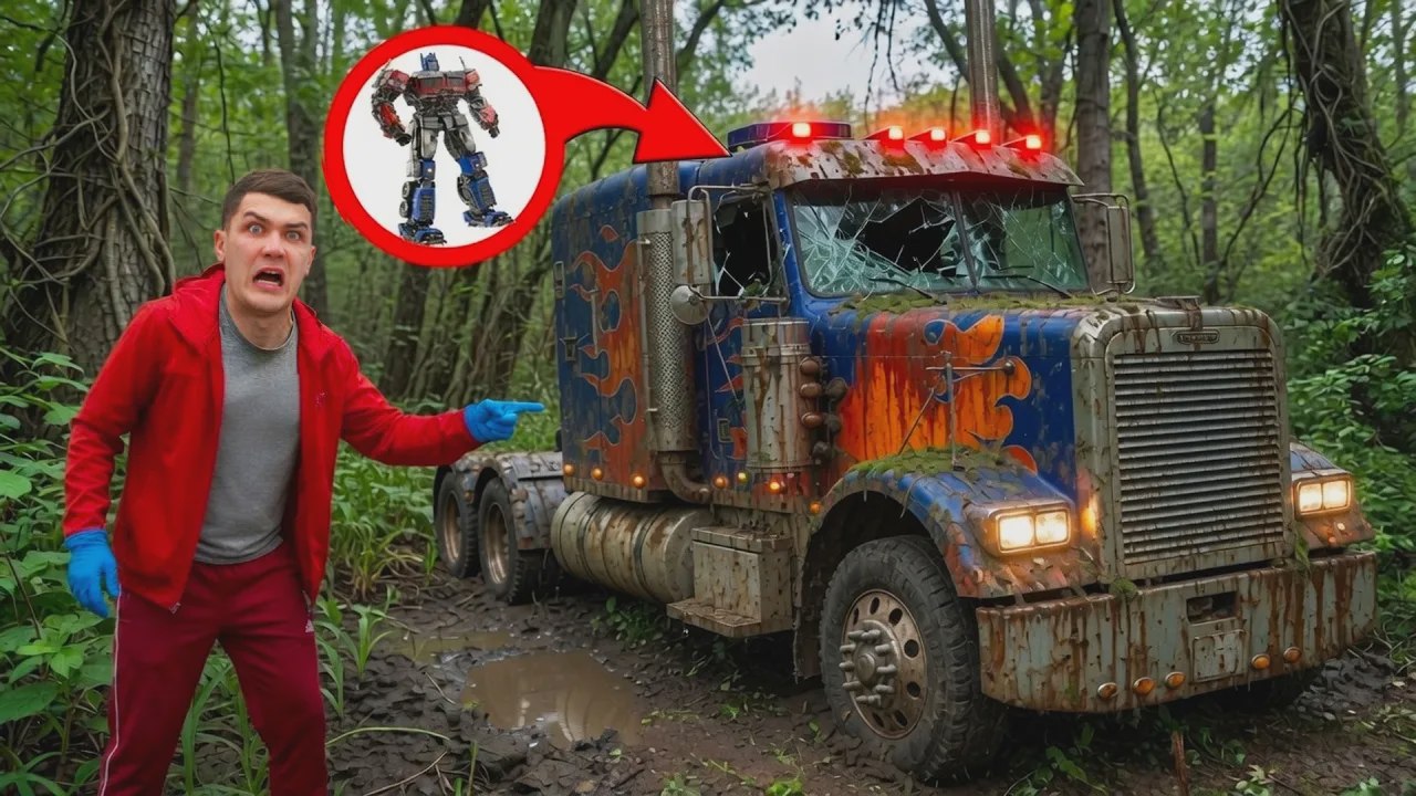 Camion d’Optimus Prime retrouvé après un accident choc !