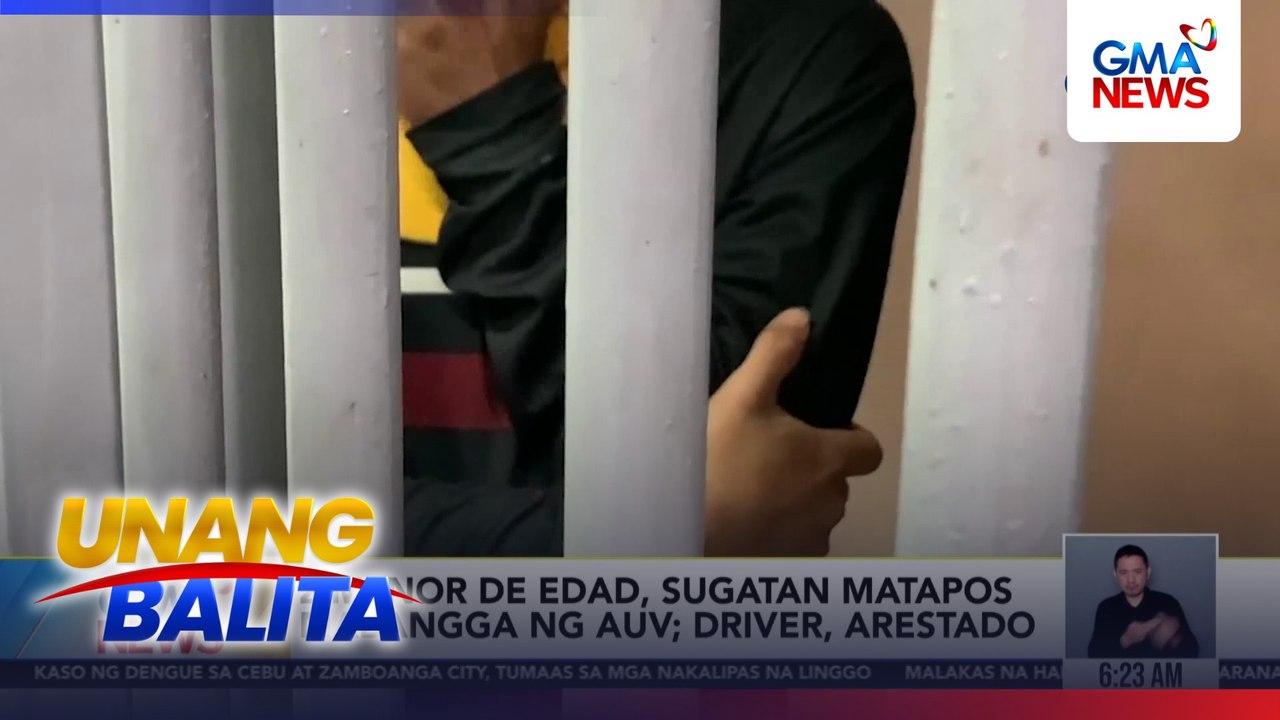 2 menor de edad, sugatan matapos mabangga ng AUV; driver, arestado | Unang Balita