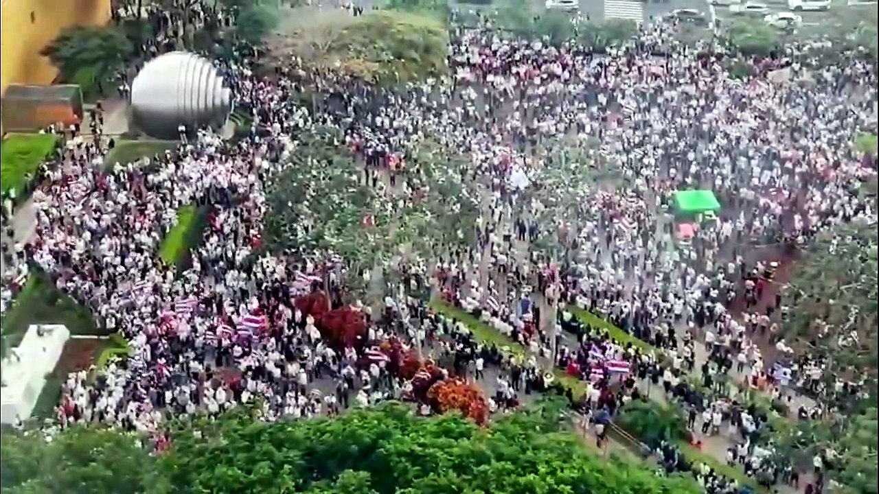 Plantón en defensa del Poder Judicial