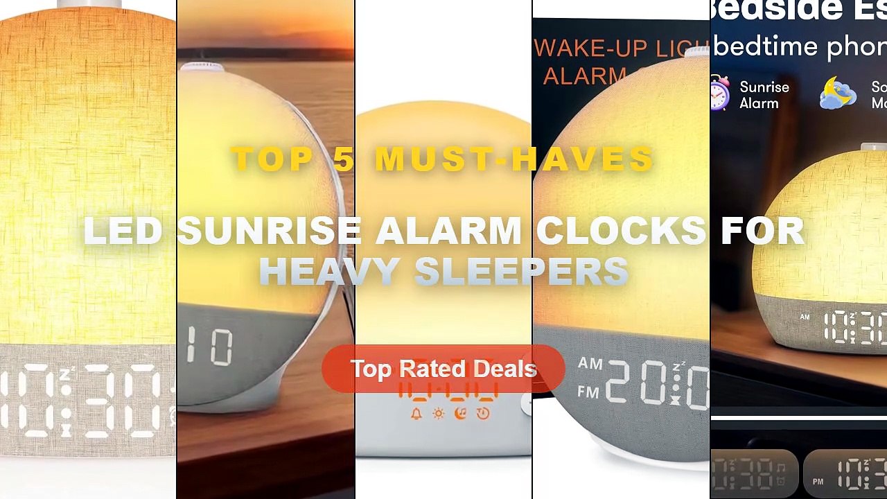 Ultimate Guide to the Best LED Sunrise Alarm Clocks For Heavy Sleepers - Sunrise Alarm Clock Wake Up Light ,White Noise ...