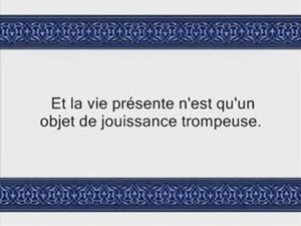 Sourate 3: Al Imran (La Famille d'Imran) versets 171 - fin