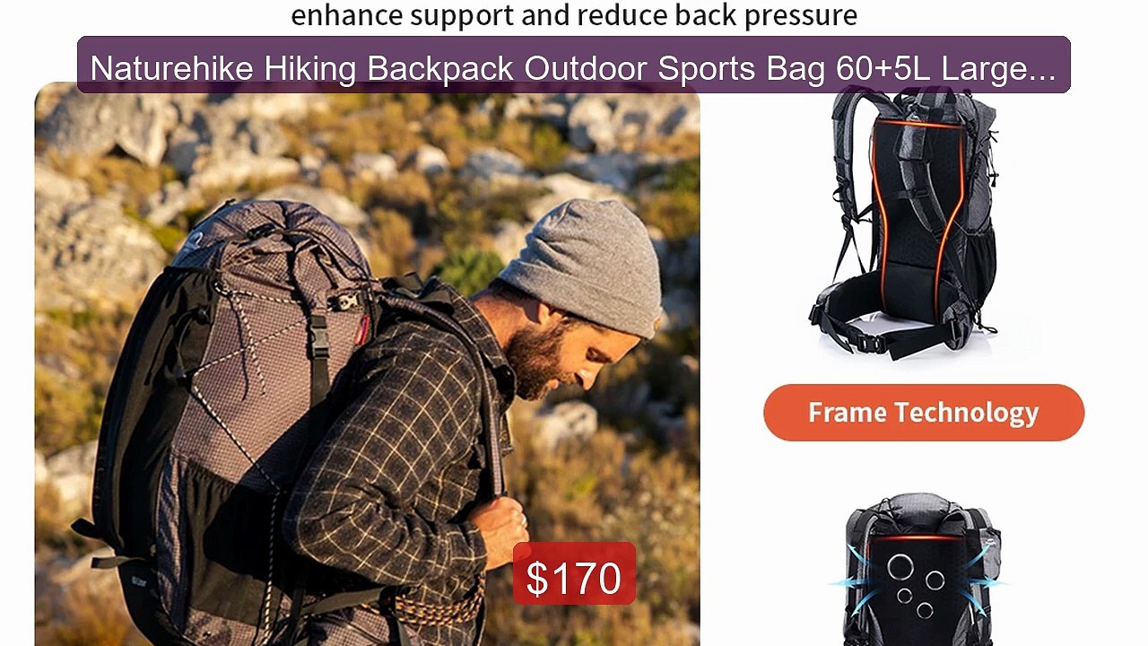 Naturehike Hiking Backpack Outdoor Sports Bag 60+5L Large Capa... -- Hot Deal 2026 | Limited Offer!