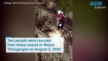 Stranded pair saved from steep slopes in Mount Tibrogargan