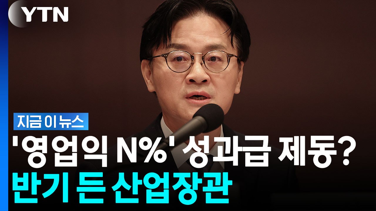 "누가 투자하고 주주되려 하겠나"…산업장관, N% 성과급에 공개 반기 [지금이뉴스] / YTN
