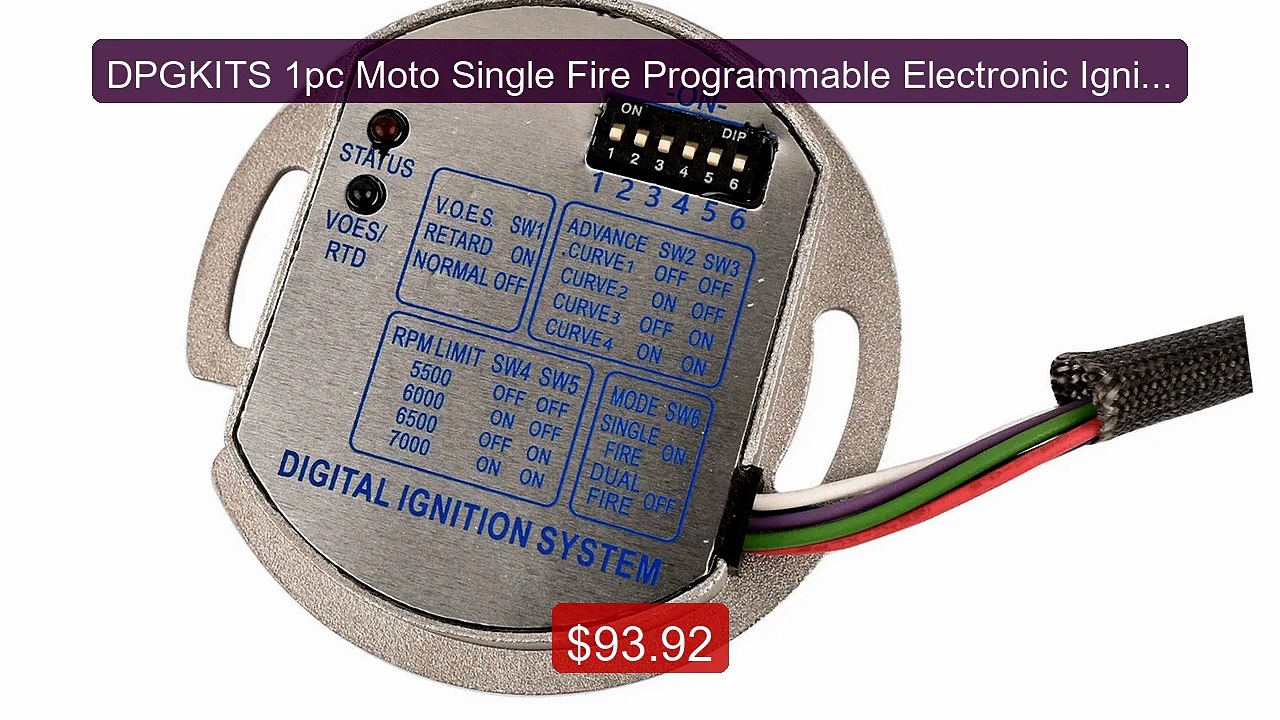 DPGKITS 1pc Moto Single Fire Programmable Electronic Ignition... -- Amazing Value 2026 | Must Have!