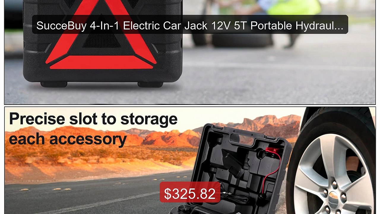 SucceBuy 4-In-1 Electric Car Jack 12V 5T Portable Hydraulic Jack Im... -- Top Rated 2026 | Buy Now!