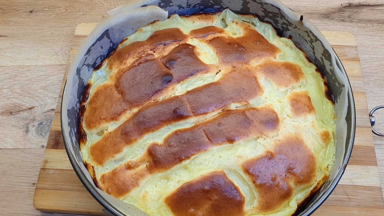 Rezept für Apfelkuchen aus 1 Apfel, mit Pudding! Schnelles Rezept Apfelkuchen