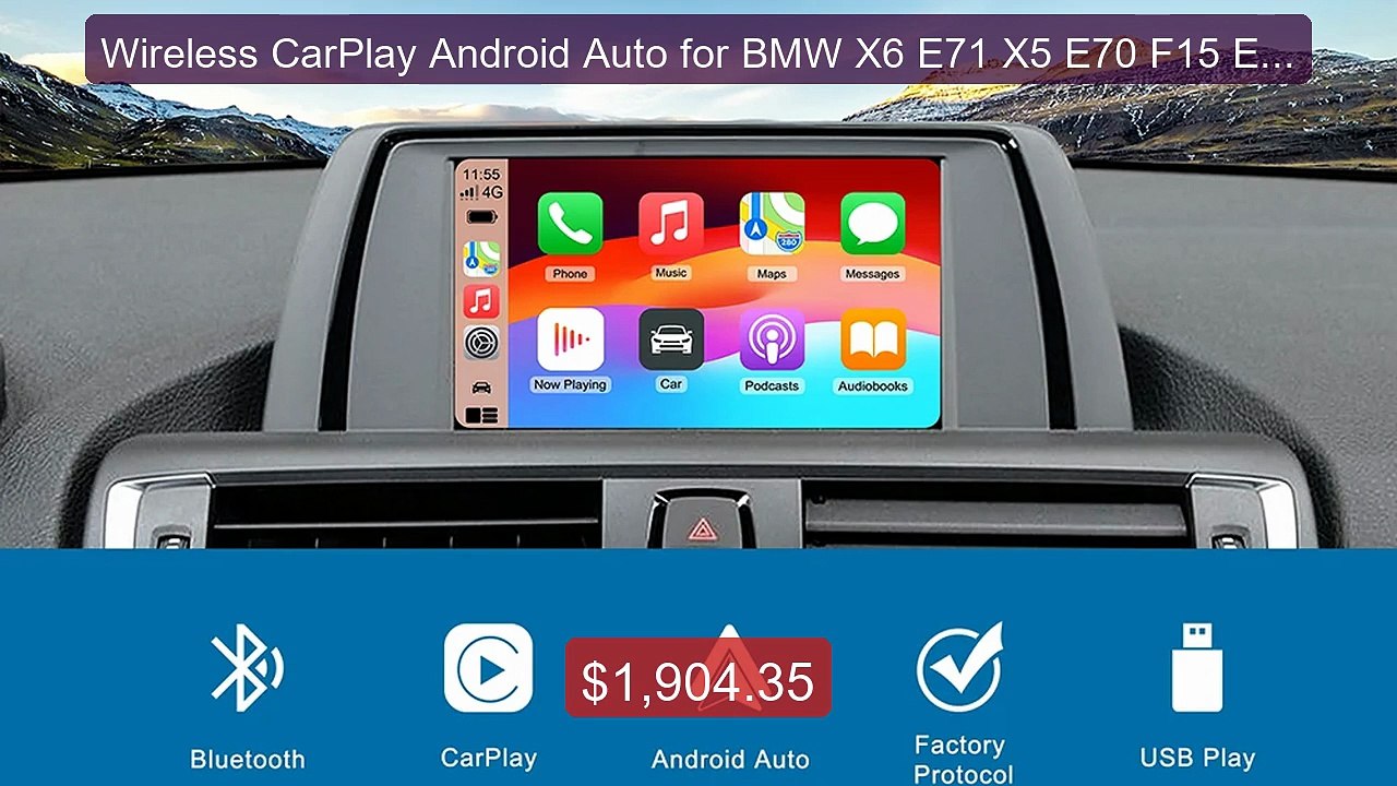 Wireless CarPlay Android Auto for BMW X6 E71 X5 E70 F15 EVO BNT CI... -- Best Deal 2026 | Shop Now!