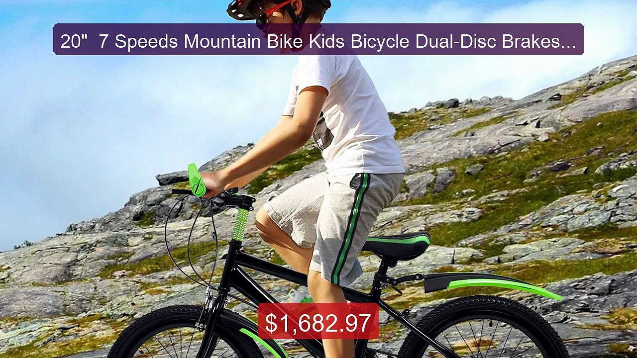 20"  7 Speeds Mountain Bike Kids Bicycle Dual-Disc Brakes Unisex Ch... -- Top Rated 2026 | Buy Now!