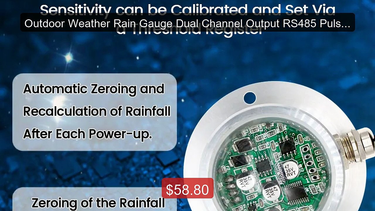 Outdoor Weather Rain Gauge Dual Channel Output RS485 Pulse ... -- Top Pick 2026 | Unbeatable Price!