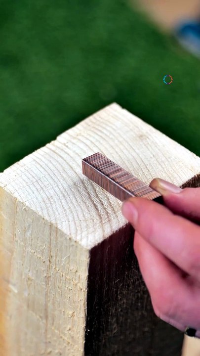 Satisfying ASMR wood clamping method🛠️