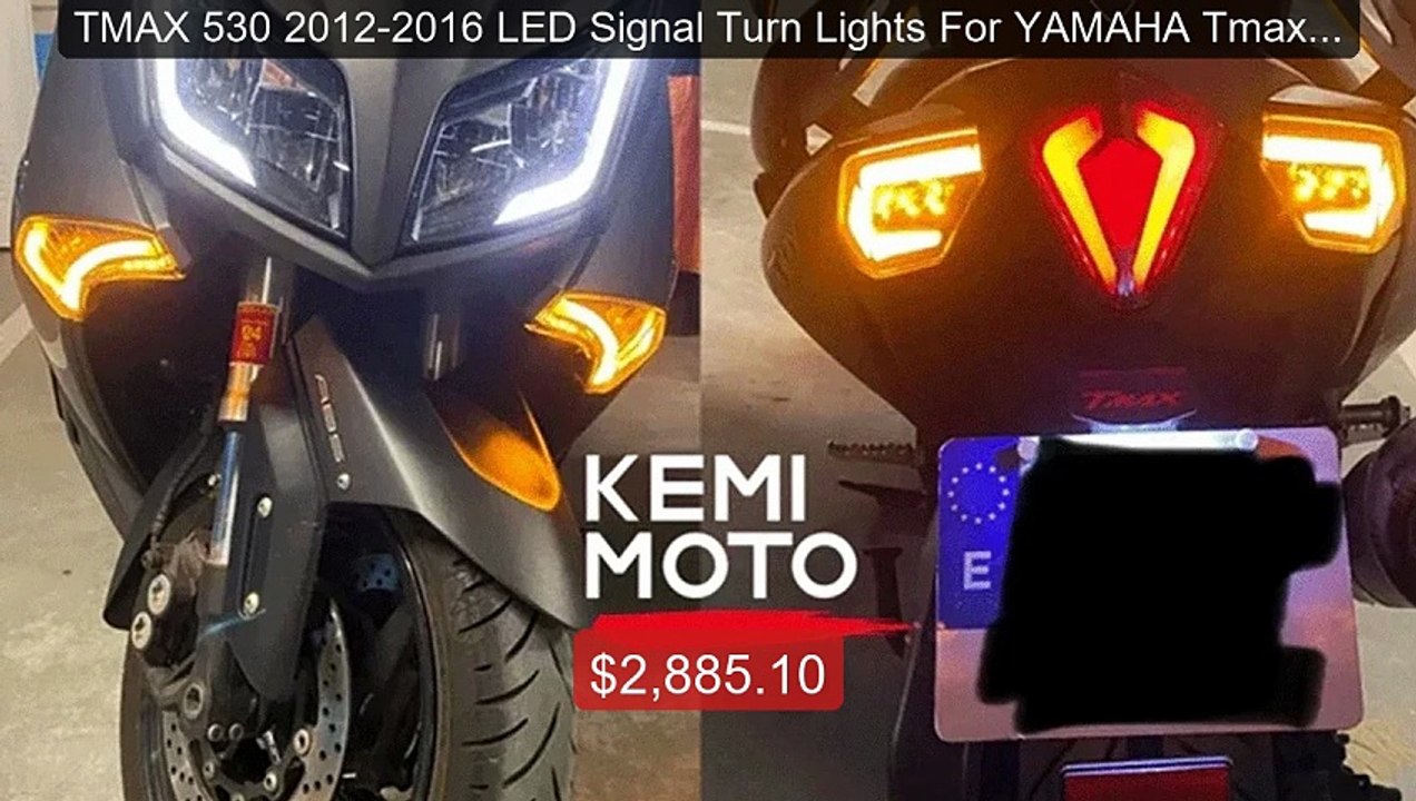 TMAX 530 2012-2016 LED Signal Turn Lights For YAMAHA Tmax530 ... -- Amazing Value 2026 | Must Have!