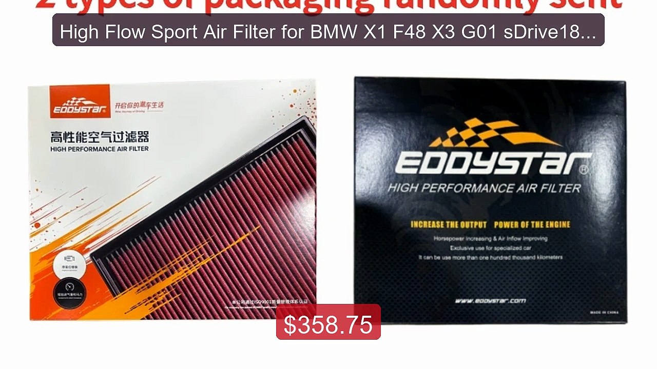 High Flow Sport Air Filter for BMW X1 F48 X3 G01 sDrive18i 18d... -- Hot Deal 2026 | Limited Offer!
