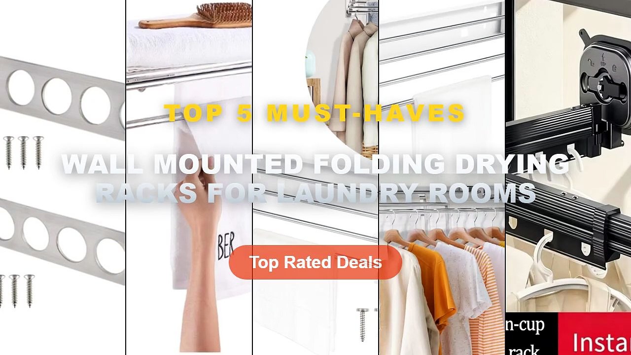Top 5 Best Wall Mounted Folding Drying Racks Fo...