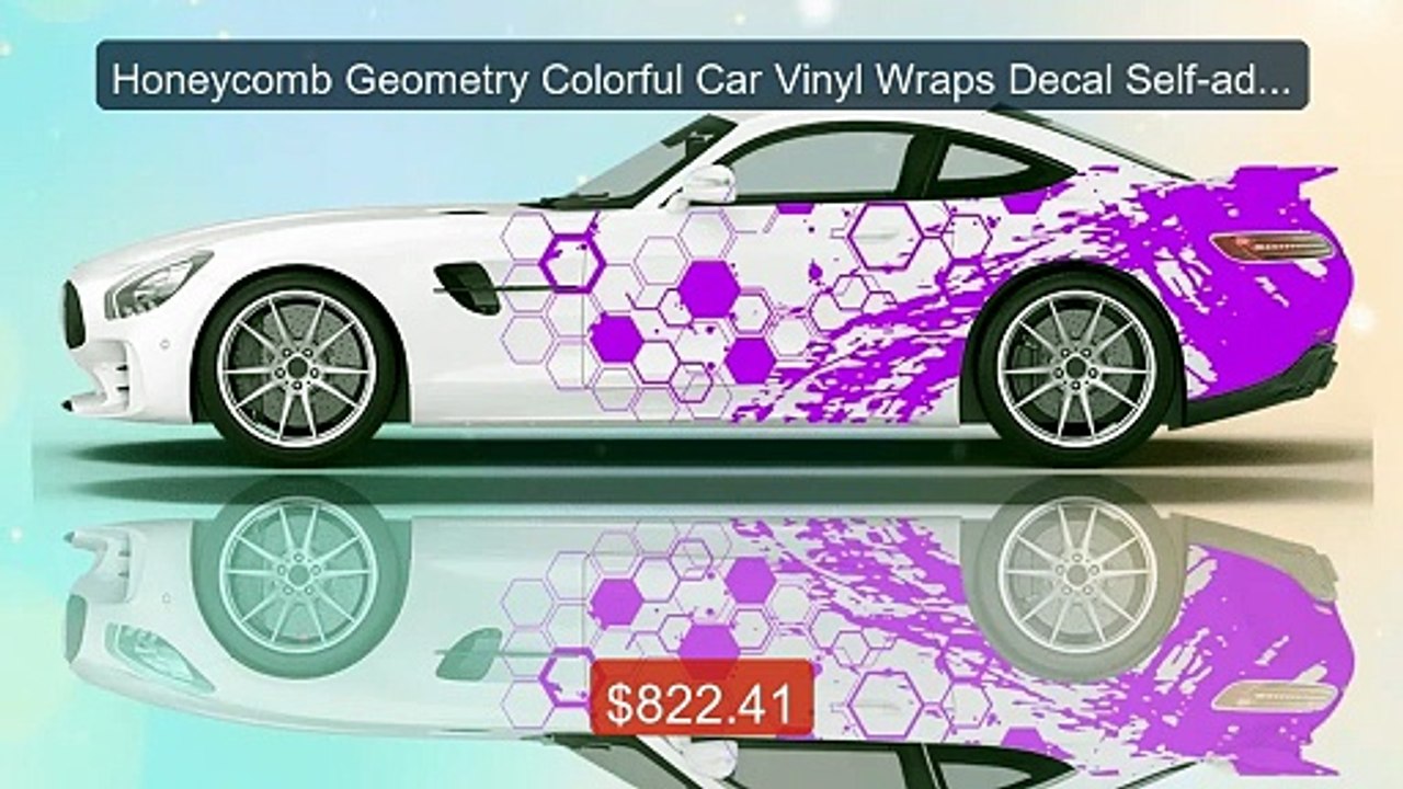 Honeycomb Geometry Colorful Car Vinyl Wraps Decal Self-adhesiv... -- Best Buy 2026 | Great Quality!