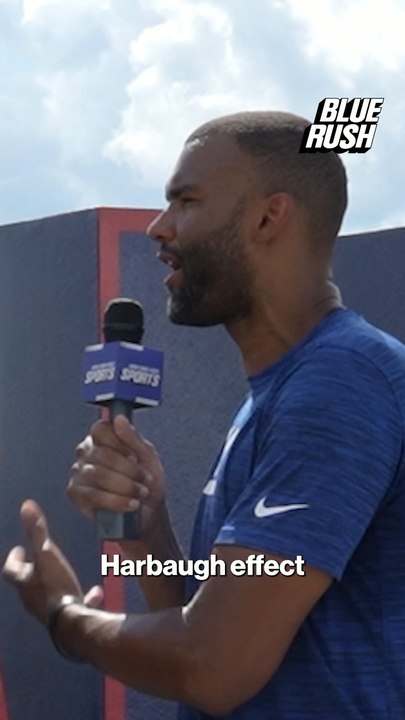 How has the "Harbaugh effect" affected Giants Training Camp?