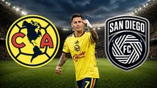 América abre marcador con gol Brian Rodríguez y así celebran el Estadio Azteca contra San Diego