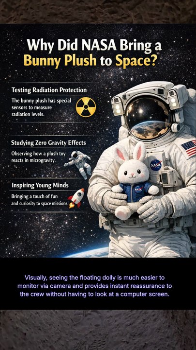 US Astronaut Takes Stuffed Rabbit to Space, What for