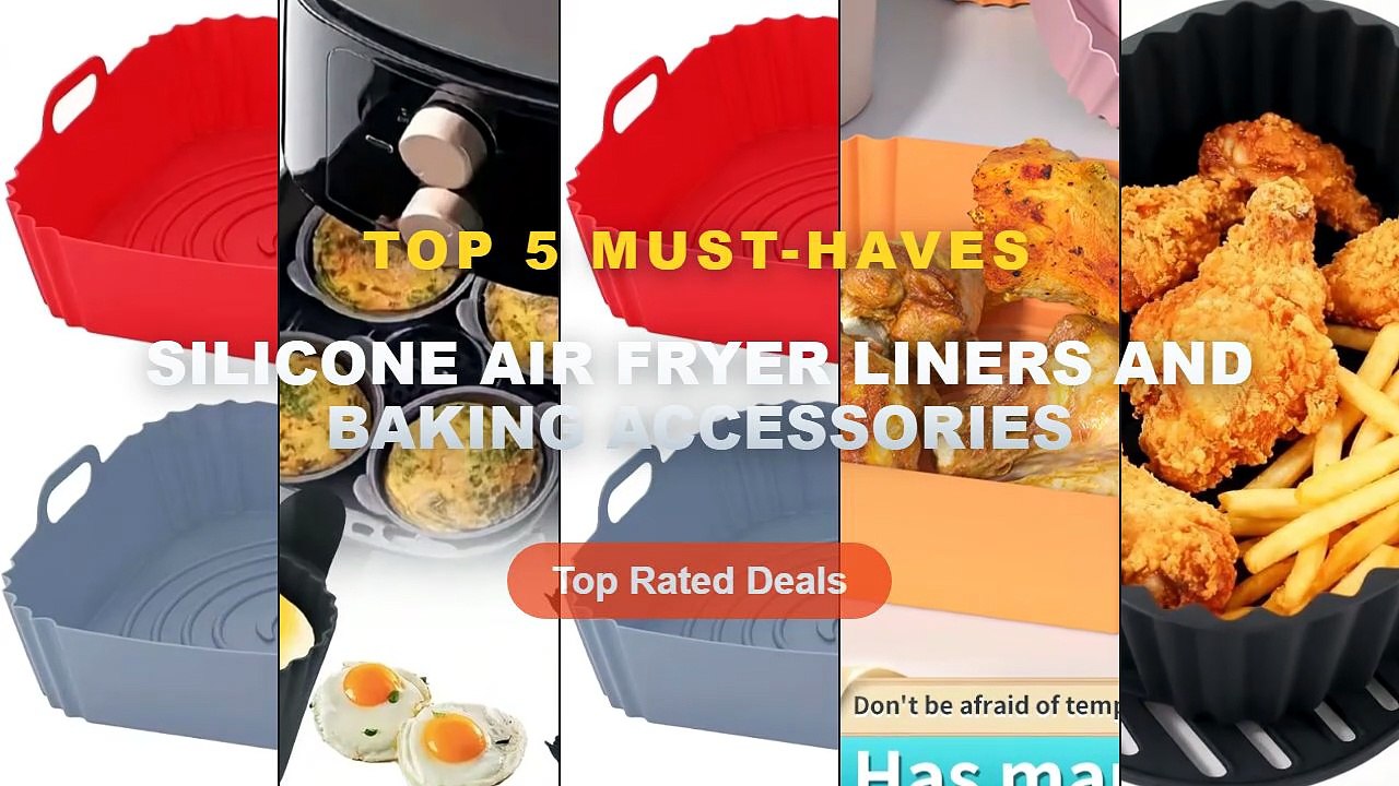 Don't Buy Silicone Air Fryer Liners And Baking Accessories Before Watching This! - Reusable Air Fryer Silicone Liners Sq...